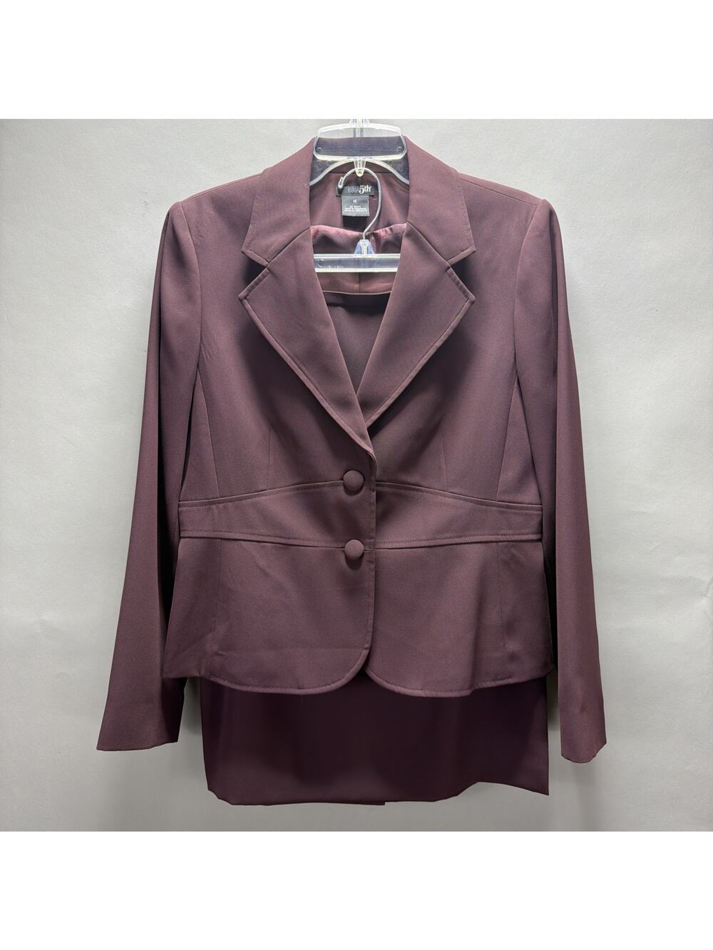 Women's Skirt(10) Blazer(12) Suit 2-Piece Set BY East 5th Long Sleeve Lined Y2K